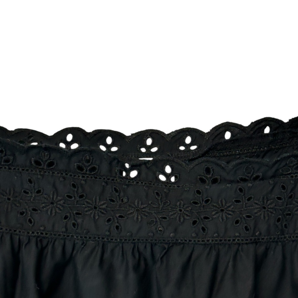 GAP X Doen Black Sleeveless Eyelet Top - Picture 12 of 15